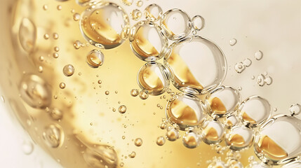 Sparkling water, serum