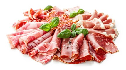 Italian cured meats. Generative AI