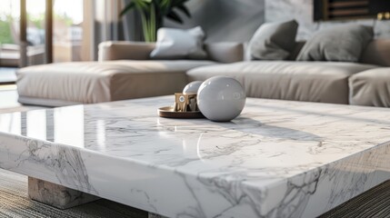 Minimalist living space. Generative AI