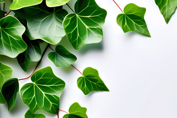 green leaves background, generative ai
