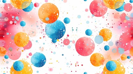 seamless pattern border, baby color 