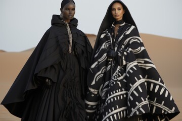 Fusing desert motifs with futuristic styles captivating science fiction inspired fashion design