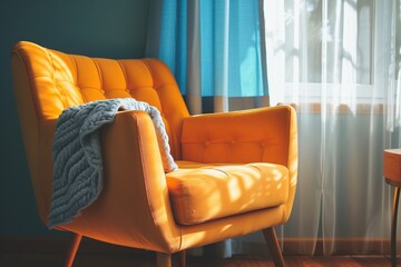 Ein gelber Sessel