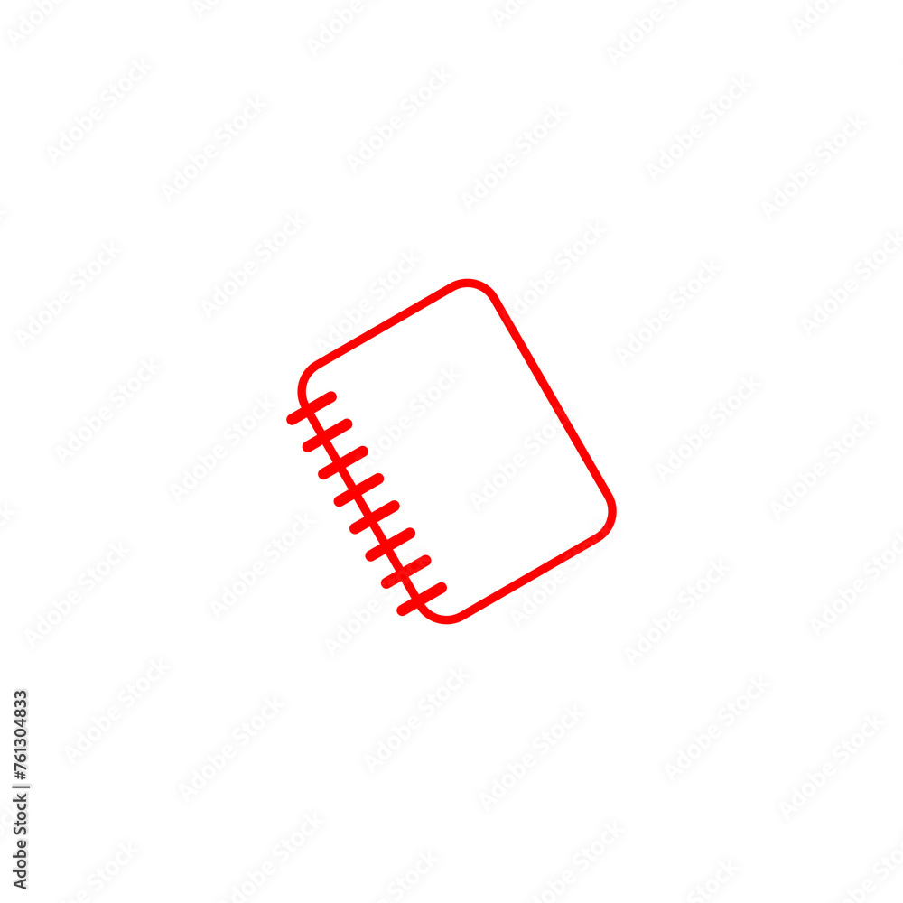 Poster notebook icon isolated on transparent background