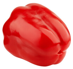 sweet Pepper, Paprika, isolated on white background, full depth of field