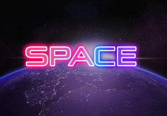 Space Gradient Text Effect