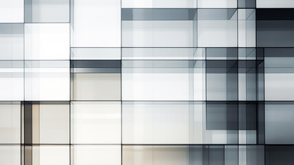 Elegant and simple abstract glass architecture