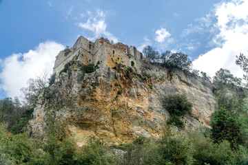 Fototapeta na wymiar Ruins of Candir Castle (Çandır Kalesi), Mersin, Turkey