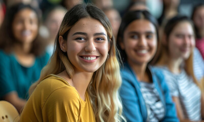 Obraz premium portrait of a smiling students