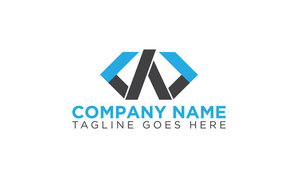 A letter modern web developer vector logo icon template design