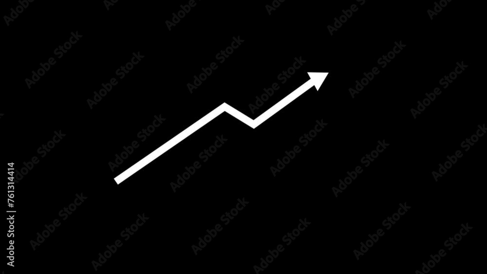 Poster graph growth chart info graphics profit stats animation . cool linear minimalistic graph report icon