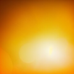 A blurred golden warm yellow and orange abstract sunny summer sky background Illustration sparkling concept blurred blurry dots shine bright Generative AI 