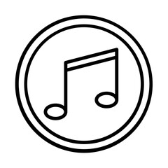 Music player line icon