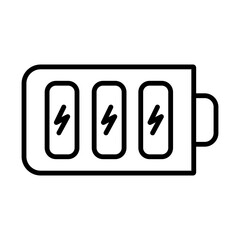 Battery line icon