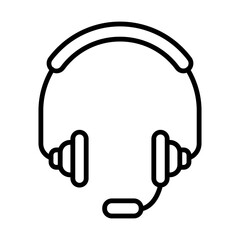 Headphone line icon