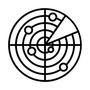 recommend clip art: Radar line icon