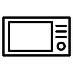 TV icon. Television vintage icons collection. TV, telly linear icon