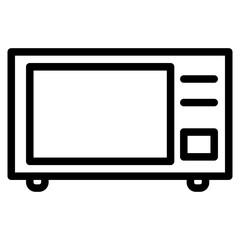 TV icon. Television vintage icons collection. TV, telly linear icon