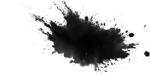 Paint stains black blotch background. Grunge Design Element. Brush Strokes. Vector illustration	