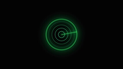 colorful radar icon illustration concept