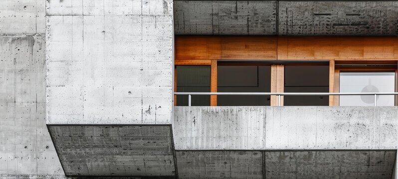 Detail of modern architecture. modern minimal concrete pattern. generative ai