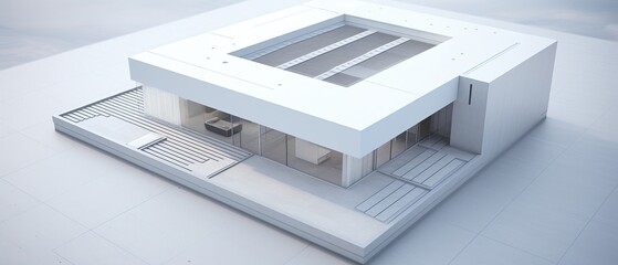 Top view of 3D rooftop gardens as urban wildlife sanctuariesgame,manhwa,3d render,backlighting