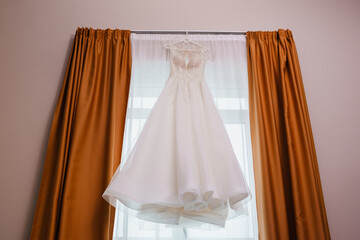 dress hanging on a hanger