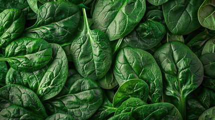 super Ultra closeup macro of spinach