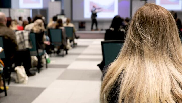 Business conference and presentation or corporate event