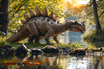 Fototapeta na wymiar Stegosaurus: An Ancient Inhabitant Of The Planet