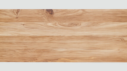 Realistic wooden top table isolated on white background