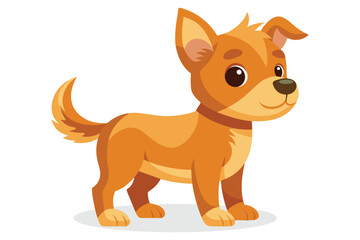 Cute Baby Dog flat animal vector pro style illustration