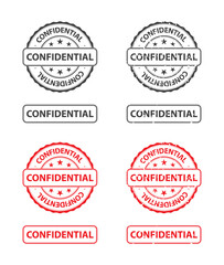 cofidential rubber stamp icon