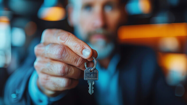 Man Holding Key