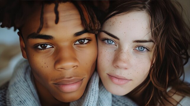 Man and Woman With Freckles