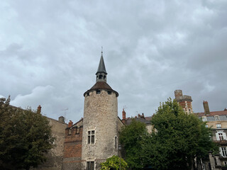 Fototapeta na wymiar Old town of the city Chalon-sur-Saône