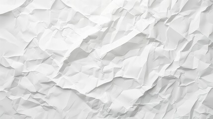 Elegant white crumpled paper texture for a distinctive and sophisticated background