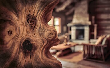 Walnut tree texture close up. Wide walnut wood texture background. Walnut veneer is used in luxury finishes. - obrazy, fototapety, plakaty