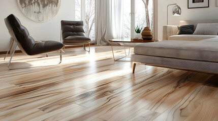 Maximizing small spaces with laminate flooring in apartments - obrazy, fototapety, plakaty