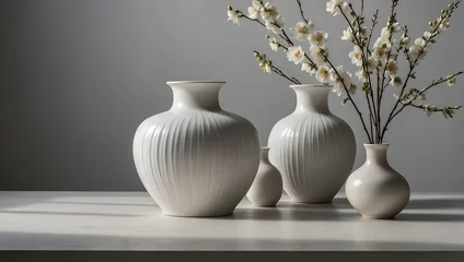 Rolgordijnen Chinese vases on the table © Amir Bajric