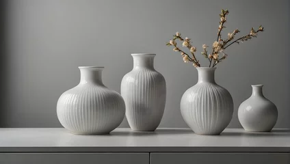 Gordijnen Chinese vases on the table © Amir Bajric