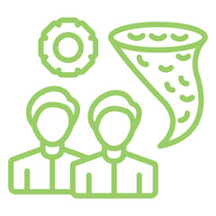 Disaster Relief Team Icon Style