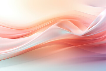 Naklejka premium Pink and white background with wave pattern