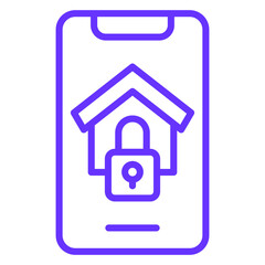Home Security App Icon Style