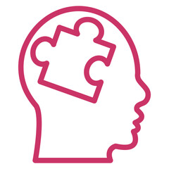 Mental Disorder Icon Style