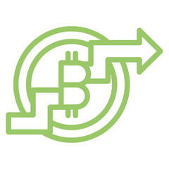 Crypto Halving Icon Style