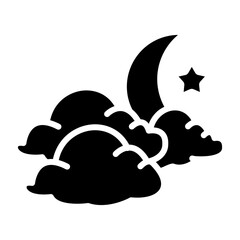 Cloud glyph icon