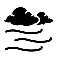 Windy glyph icon