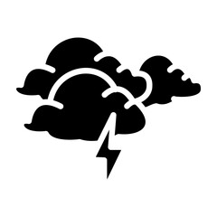 Storm glyph icon
