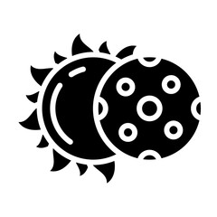 Solar glyph icon